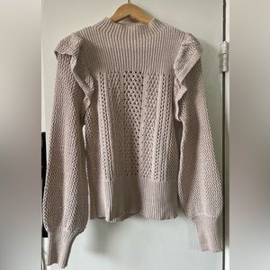 Ruffle Sleeve Sweater